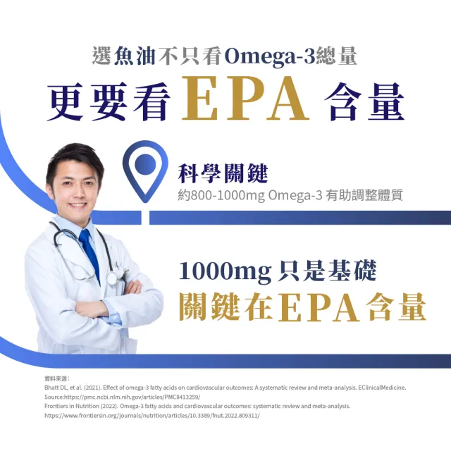 【寶齡富錦】EPA 1000 高純度魚油+K2 3入組(30顆1入/Omega-3/維生素K2)