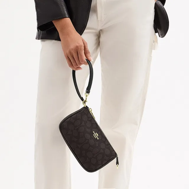 【COACH】蔻馳官方直營 NOLITA 19 經典SIGNATURE單肩包 手拿包 肩背包 手腕包-多色任選(CW426)