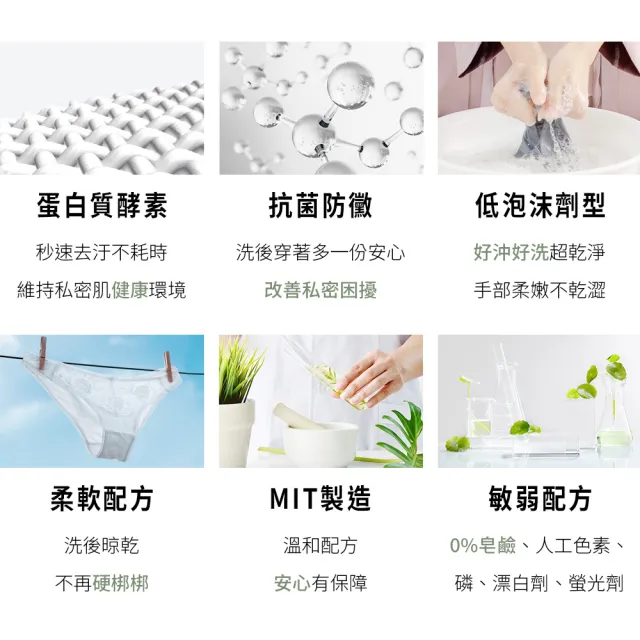 【HH草本新淨界】私密玫瑰純露潔淨慕斯+私密衣物抗菌手洗精(180ml+200ml)