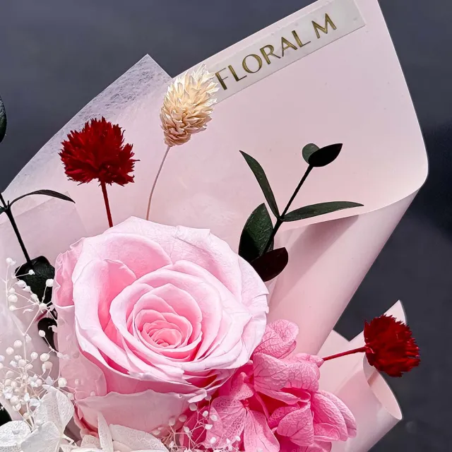 【Floral M】Bevery Hill夢幻永生玫瑰花束(乾燥花/永生花/情人節花束/告白禮物/求婚花禮)