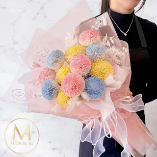 【Floral M】Make a wish夢幻彩虹泡泡擴香花束贈香氛油(情人節花束/告白禮物/畢業花束/擴香花束/香氛花禮)