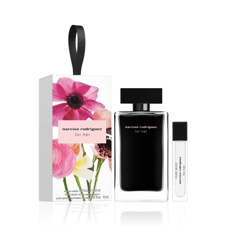 NARCISO RODRIGUEZ】官方直營for her 同名淡香水禮盒(同名淡香水100ml+