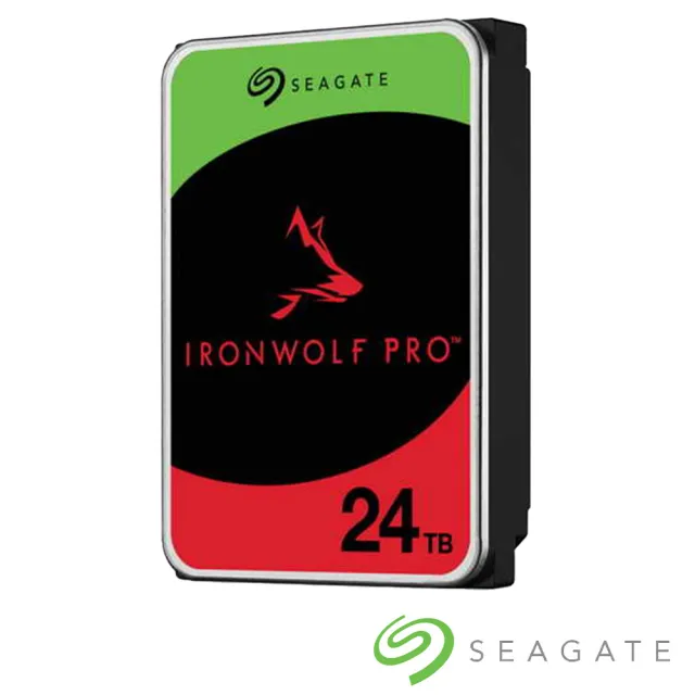 【SEAGATE 希捷】IronWolf Pro 那嘶狼Pro 24T NAS內接硬碟(ST24000NT002)