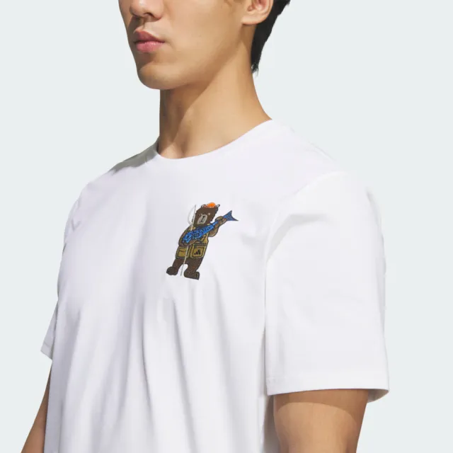 【adidas 愛迪達】X Cc Emb Gfx T 男 T恤 運動上衣 休閒短袖 白 亞版 吸濕排汗(KE3710)