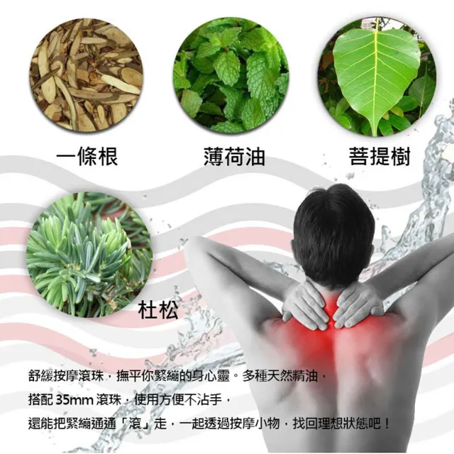 【金牌一條根】金牌金門一條根精油滾珠凝露40mlx6罐-勁熱舒緩(一條根 熱感 大滾珠 舒緩 酸痛)