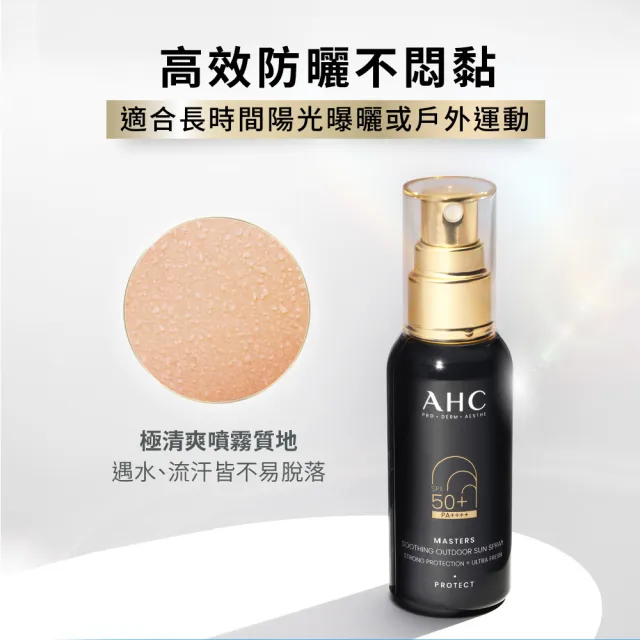 【AHC】極致防禦舒緩防曬噴霧55ml(不沾手/不黏膩/旅行必備/戶外活動)