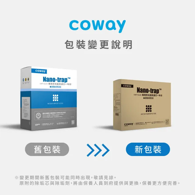 【Coway】一年份濾芯組★純淨水極光 桌上型冰溫熱飲水機(6段溫控/定時殺菌/App/免費基本安裝/CHP-7211N)