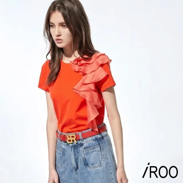 【iROO】雙R造型細腰帶