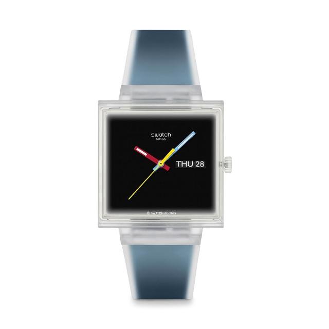 【SWATCH】WHAT IF...SEE THRU BLACK? 經典手錶/男錶/女錶/瑞士製造 SO38K700 (42mm)