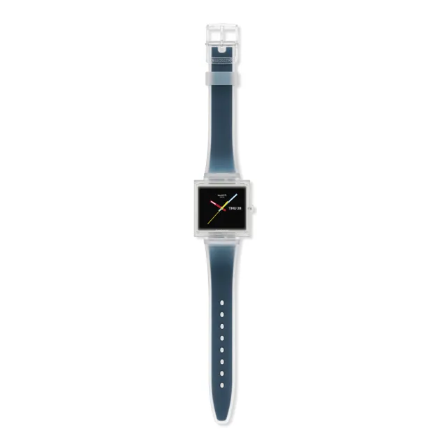 【SWATCH】WHAT IF...SEE THRU BLACK? 經典手錶/男錶/女錶/瑞士製造 SO38K700 (42mm)