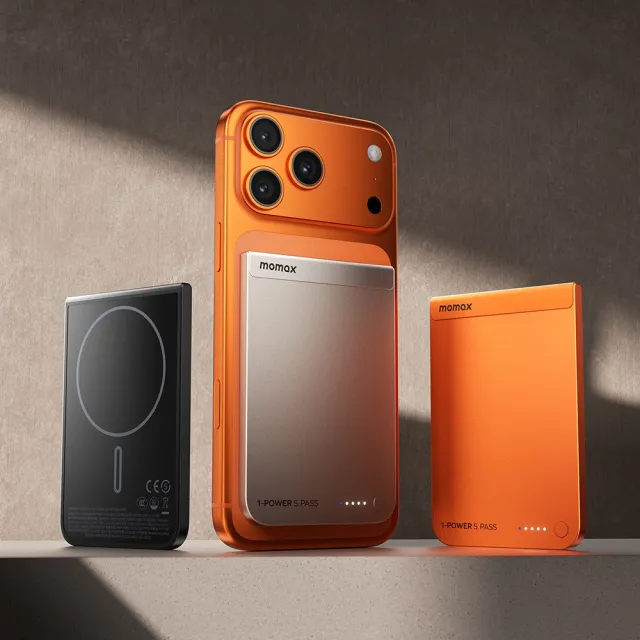 【Momax】5000mAh Qi2 無線磁吸行動電源 (型號1-Power S.Pass) CCC認證 中秋送禮