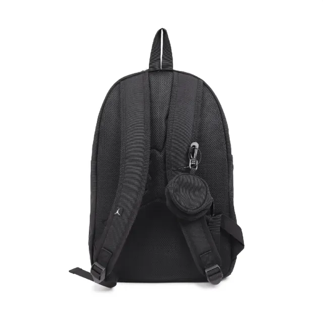 【NIKE 耐吉】後背包 Air School 兒童書包 17L 附零錢小包 黑 JD2633021GS-001