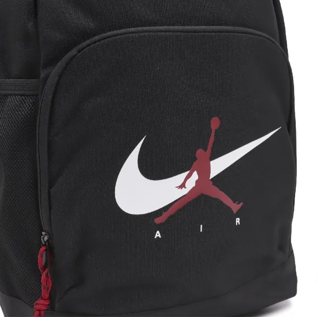 【NIKE 耐吉】後背包 Air School 兒童書包 17L 附零錢小包 黑 JD2633021GS-001