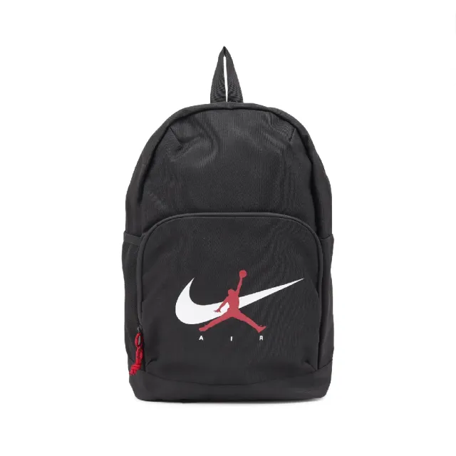 【NIKE 耐吉】後背包 Air School 兒童書包 17L 附零錢小包 黑 JD2633021GS-001