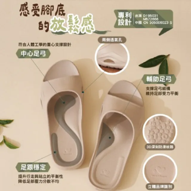 【維諾妮卡】官方直營 台灣製 買一送一 SilicStep減塑環保專利減壓氣墊茶葉拖鞋 多款選(室內拖/防滑浴室拖)