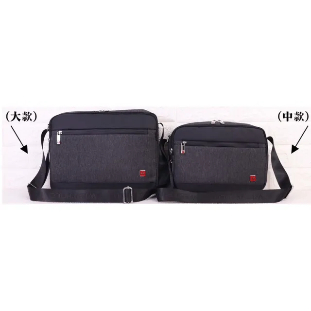 【SNOW.bagshop】雙11 肩背包中容量二主袋+外袋共四層防水尼龍布