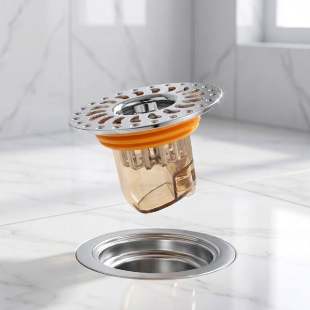 【悅浴良品】磁吸式防臭地漏蓋(防臭神器、通用型排水孔防蟲蓋、防蟑螂蓋、地漏過濾網、快速排水、隨插即用)