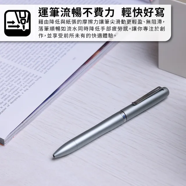 【uni】JETSTREAM PRIME 金屬筆桿 旋轉換色輕盈感多機能溜溜筆 SXE3-LPRQ (0.5mm)
