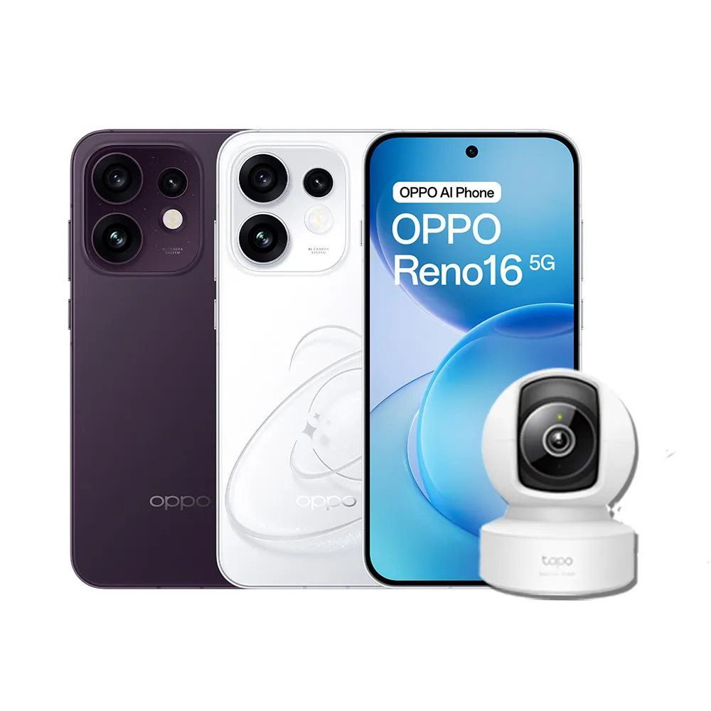 贈3K網路攝影機【OPPO】官方直營 Reno16 6.32吋(8G/256G/高通7Gen4/5000萬畫素主鏡頭)