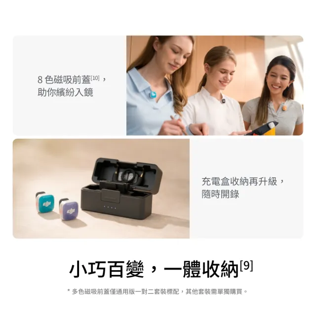 【DJI】DJI MIC MINI 2S無線麥克風(1v1) ｜四發一收｜超輕巧(聯強國際貨)