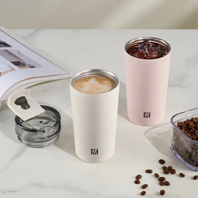 【ZWILLING 德國雙人】THERMO PLUS 316L不鏽鋼保溫保冰咖啡杯480ml-2色任選(德國雙人牌集團官方直營)