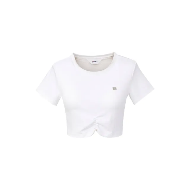 【FILA】FILA 女短袖圓領T恤-白色 5TEA-5327-WT