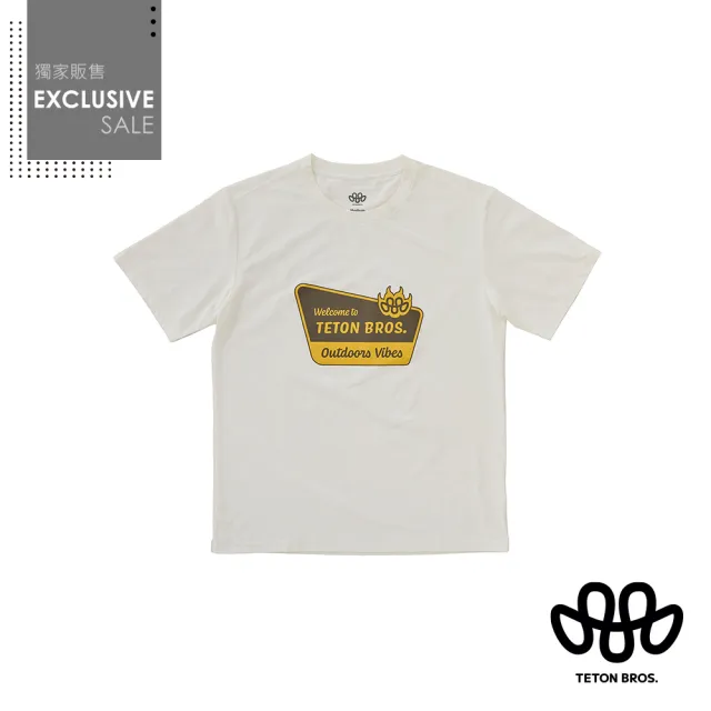 【Teton Bros.】TB Trail Sign Tee 防曬機能短袖T恤 男款 White #TB26182M