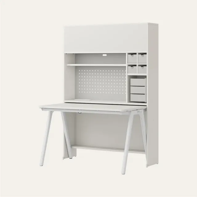 【iloom 怡倫家居】ROY 1200型5層收納書桌組(書桌 桌子 電腦桌 工作桌 辦公桌 學生書桌)
