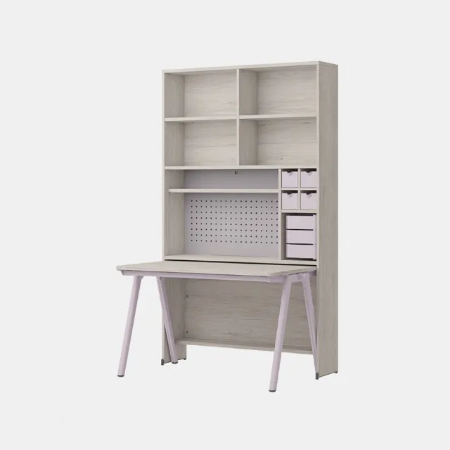 【iloom 怡倫家居】ROY 1200型6層收納書桌組(書桌 桌子 電腦桌 工作桌 兒童書桌 學生書桌 辦公桌)