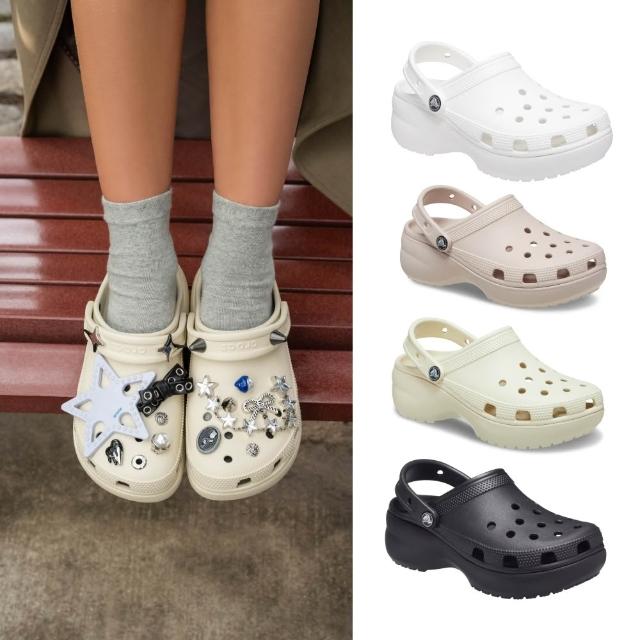 【Crocs】女鞋 經典厚底克駱格 洞洞鞋涼鞋(206750)