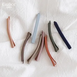 【Gulicc 古莉可】可愛側邊夾 莫蘭迪色一字夾(10入)(七夕情人節 生日 髮飾 頭飾 大腸圈 髮夾 禮物)