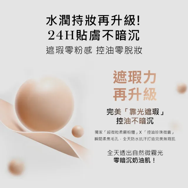 【LANCOME 蘭蔻】官方直營 零粉感粉底雙入組(LANCOME/零粉感/粉底/持妝/不脫妝)