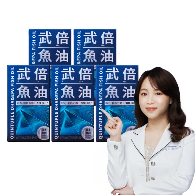 【TAIZAKU 火星生技】武倍魚油5送1入 60粒/盒(日本專利BNN蕉護活性 精胺酸 瑪卡 男性保健)