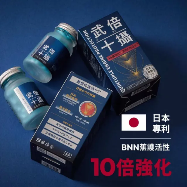 【TAIZAKU 火星生技】武倍十攝 5送1入 60錠/盒(日本專利BNN蕉護活性 南瓜籽 茄紅素 鋅 破壁花粉 男性保健)