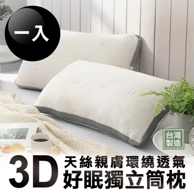 【HOYACASA  禾雅寢具】法國飯店羽絨枕/德國防螨天絲枕/獨立筒枕任選2入組(3070羽絨枕/物理防螨抗菌)