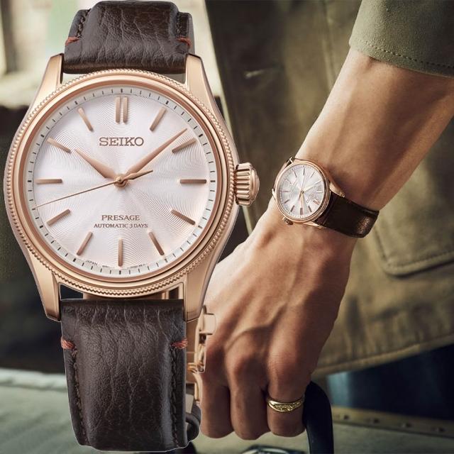【SEIKO 精工】Presage Classic Series 富岡絲綢限定版三日鍊機械錶 618年中慶 推薦(HCC008/6R51-00N0J)