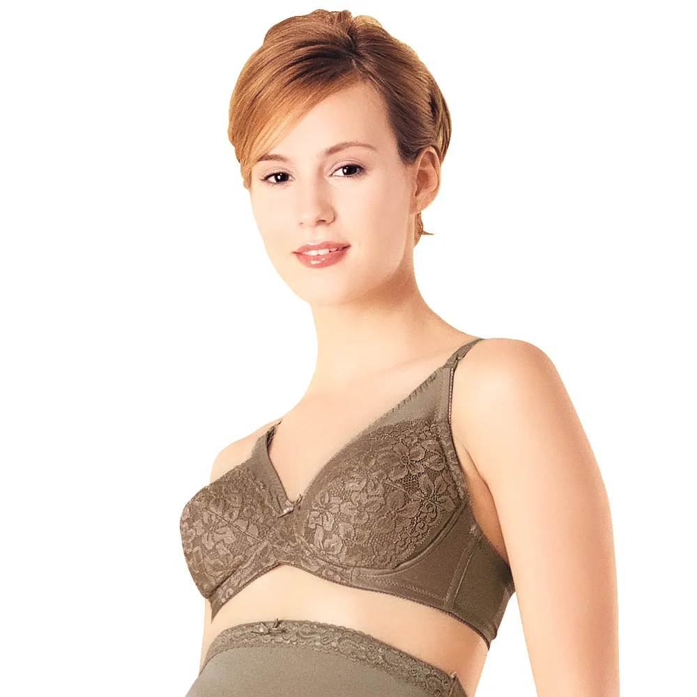 【Gennies 奇妮】哺乳內衣 典雅大罩杯軟鋼圈內衣(咖 超值)