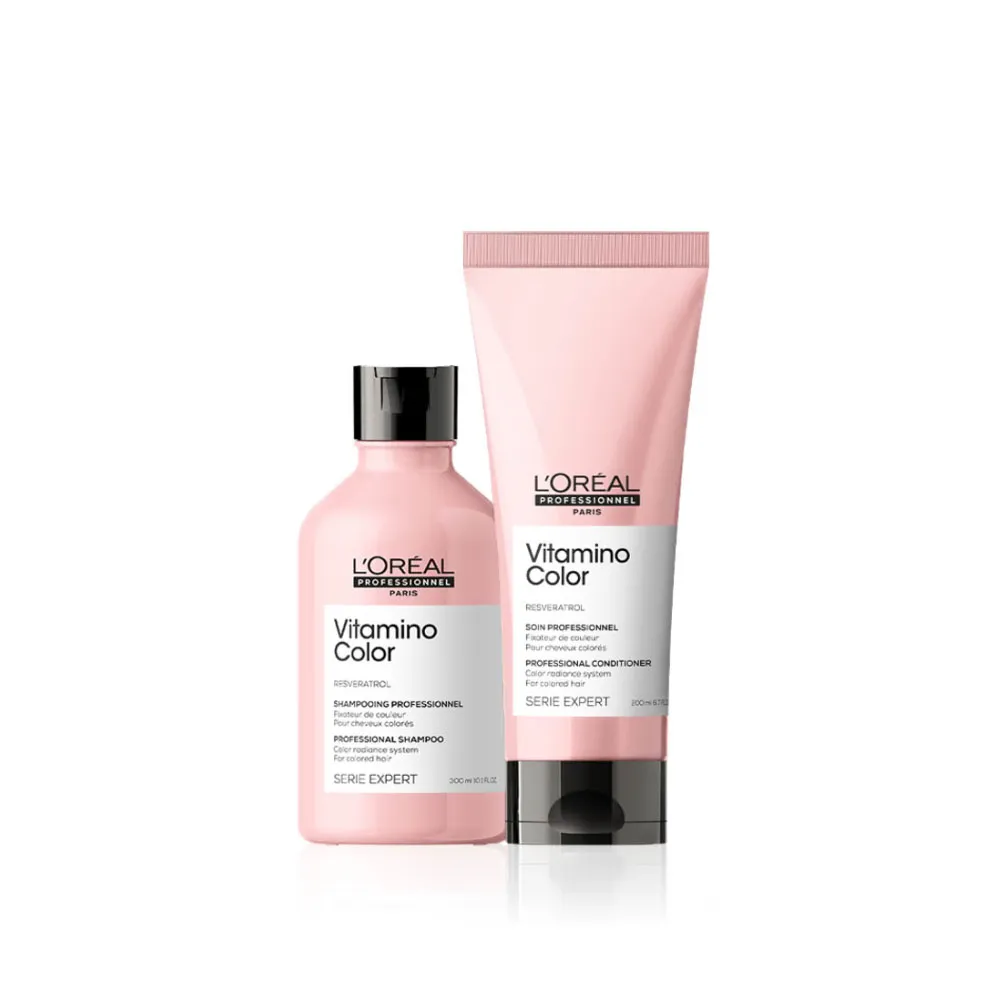 【L’OREAL 巴黎萊雅PRO】絲漾博飽和護色洗潤組(洗髮精+護髮乳/染後持色/護色/光澤)