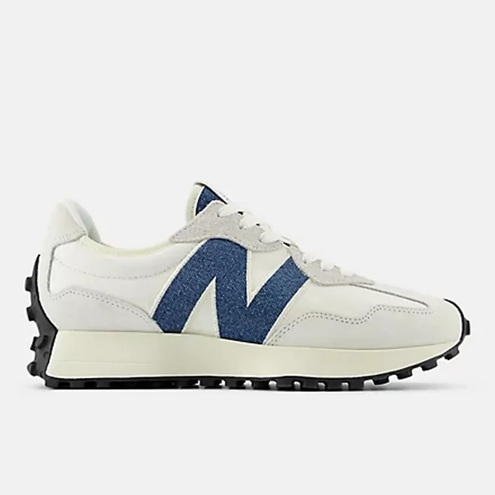 【NEW BALANCE】327系列 女鞋 休閒鞋 米白 牛仔 復古 穿搭 運動(WS327JB ∞)