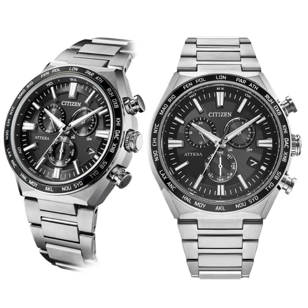 【CITIZEN 星辰】GENTS系列 時尚 超級鈦 光動能電波計時手錶41.1mm(CB5966-69E)