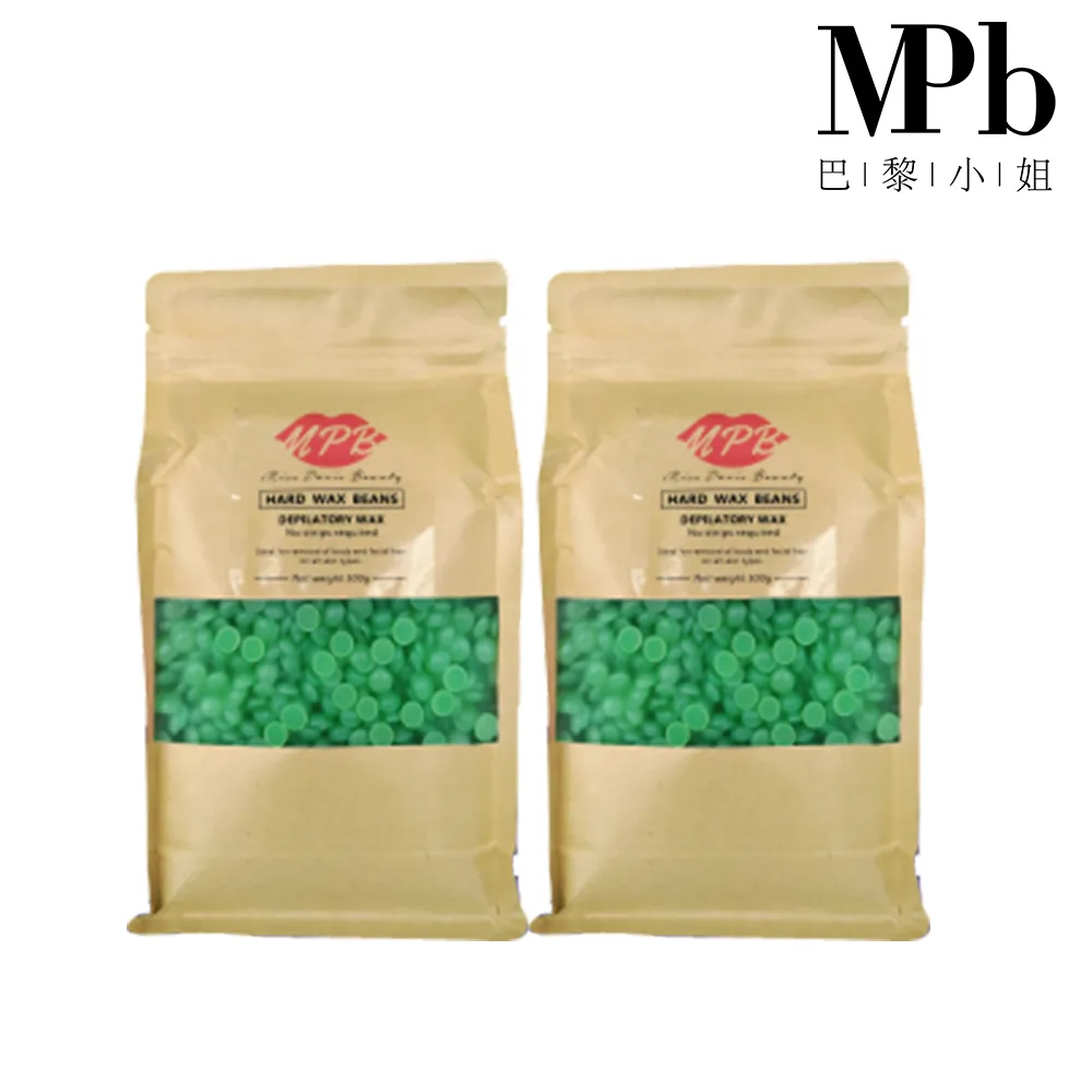 【MPB 巴黎小姐】蘆薈身體蠟豆500gx2入(除毛膏 蜜蠟 私密處 鬍鬚 雷射 熱蠟 電動刀儀 孕婦 母親節禮物)
