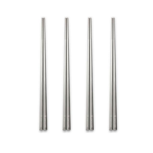 【ZWILLING 德國雙人】Minimale古典工業風餐筷4件組-現代銀(德國雙人牌集團官方直營)