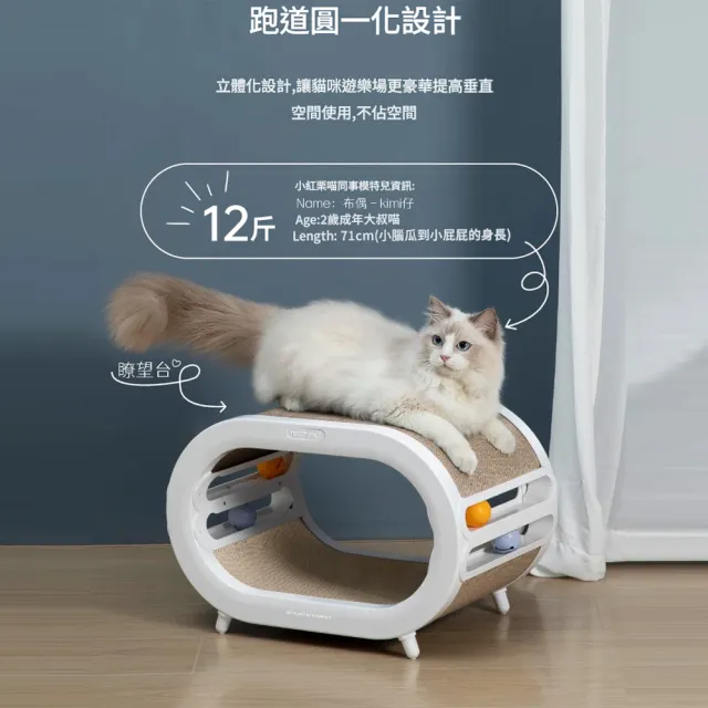 【IPSKY】雙層貓抓板窩一體貓爬架 貓抓板 貓別墅 大號瓦楞紙磨爪器 不易掉屑貓咪玩具 貓窩磨爪兩用玩具
