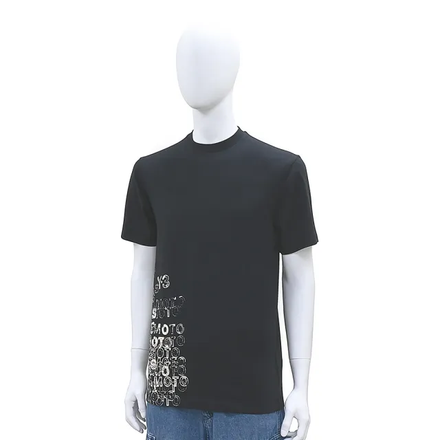 【Y-3 山本耀司】Y-3 GFX內裡燙印白字LOGO棉質解構文字圓領短袖寬鬆T恤(黑)