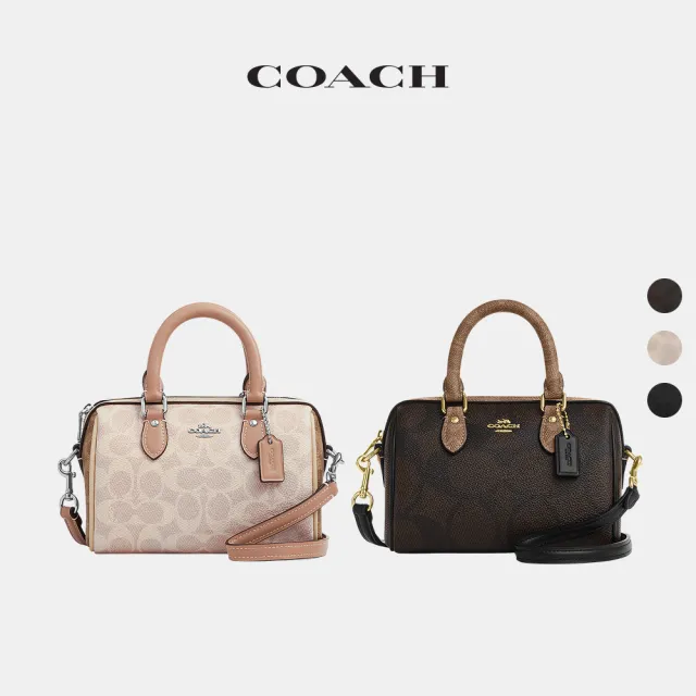 【COACH】蔻馳官方直營 ROWAN 經典Logo迷你斜背手袋  斜背包 側背包 斜挎包 手提包-多色任選(CW330/CDQ37)