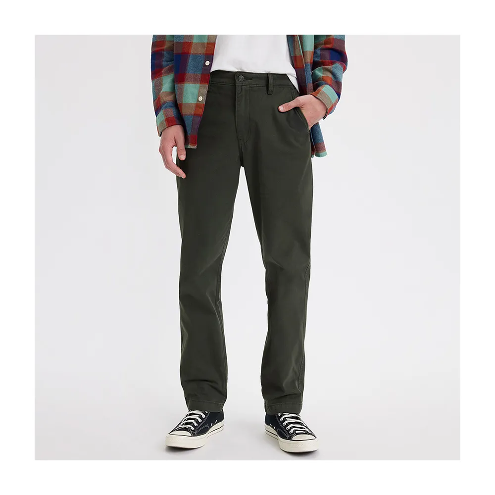【LEVIS】男款 Chino工作休閒褲 / 後袋蓋摩登設計 熱賣單品 A5753-0010