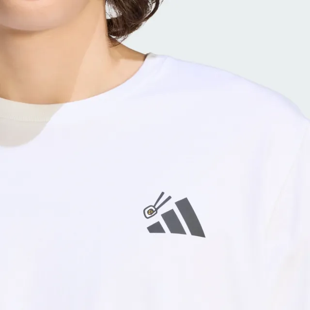 【adidas 愛迪達】短袖上衣 男 寬鬆版型 亞規 M SUSHI T 白 KS5077