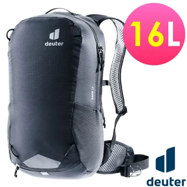 【deuter】Race 輕便自行車背包16L.雙肩後背包./3204223 黑