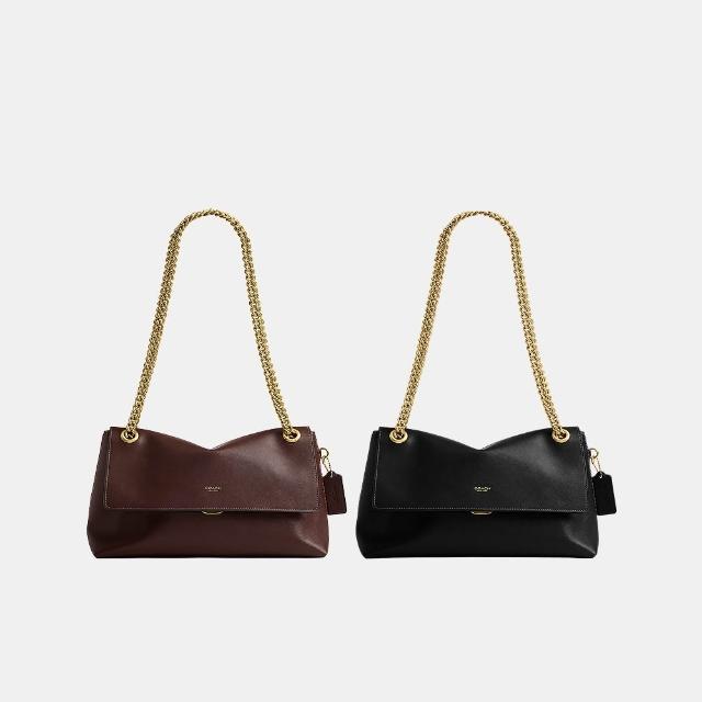 【COACH】蔻馳官方直營 CHELSEA 30號鏈條肩帶單肩手袋 單肩包 鏈條包 斜背包-多色任選(CDS61)