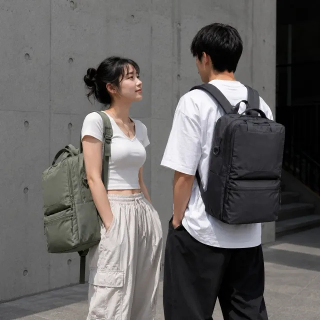【YUN JOIN】FORME 三層電腦後背包 15.6吋筆電收納 防潑水大容量 通勤 商務 旅行 可安插行